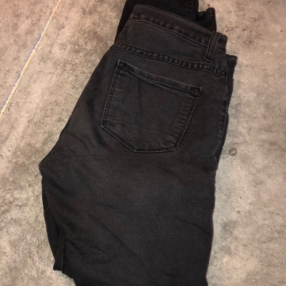 Flying monkey distressed skinny jeans